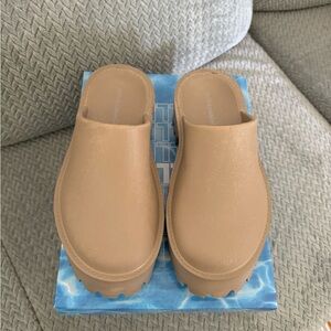 Taupe Jeffrey Campbell Clogs